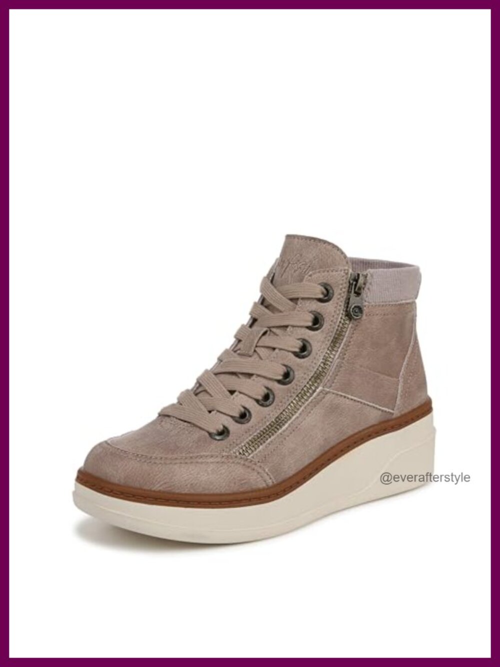 Blowfish Malibu Camden Wedge Sneaker Women's Vegan Faux Suede Casual Hi Top